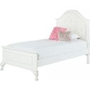 Jenna White Twin Panel Bed