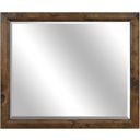 The appearance of Jerrick Burnished Mirror designed by Homelegance in the transitional interior design. This brown piece of furniture was selected by 1StopBedrooms from Jerrick Collection to add a touch of cosiness and style into your home. Sku: 1957-6. Material: Wood.