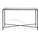 The appearance of Jessa Rectangle Console Table In Black and White designed by Safavieh Couture in the modern / contemporary interior design. This white piece of furniture  was selected by 1StopBedrooms from Jessa Collection to add a touch of cosiness and style into your home. Sku: SFV9502D. Material: Iron.