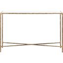 The appearance of Jessa Rectangle Console Table In White and Brass designed by Safavieh Couture in the glam interior design. This white and brushed brass piece of furniture was selected by 1StopBedrooms from Jessa Collection to add a touch of cosiness and style into your home. Sku: SFV9502C. Material: Iron.