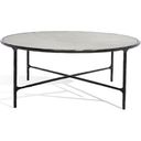 The appearance of Jessa Round Metal Coffee Table In Black and White designed by Safavieh Couture in the glam interior design. This black/white piece of furniture was selected by 1StopBedrooms from Jessa Collection to add a touch of cosiness and style into your home. Sku: SFV9501D. Material: Iron.