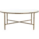 The appearance of Jessa Round Metal Coffee Table In White And Brass designed by Safavieh Couture in the glam interior design. This white and brushed brass piece of furniture was selected by 1StopBedrooms from Jessa Collection to add a touch of cosiness and style into your home. Sku: SFV9501C. Material: Metal.