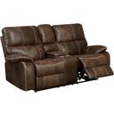 The appearance of Jessie James Power Reclining Loveseat In Chocolate Brown designed by Emerald Home Furnishings in the modern / contemporary interior design. This chocolate brown piece of furniture was selected by 1StopBedrooms from Jessie James Collection to add a touch of cosiness and style into your home. Sku: U7130-21-15. Material: Wood.