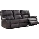 The appearance of Jessie James Power Reclining Sofa In Dark Graphite designed by Emerald Home Furnishings in the modern / contemporary interior design. This graphite piece of furniture was selected by 1StopBedrooms from Jessie James Collection to add a touch of cosiness and style into your home. Sku: U7130-18-03. Material: Wood.