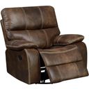 The appearance of Jessie James Swivel Gliding Recliner In Chocolate Brown designed by Emerald Home Furnishings in the modern / contemporary interior design. This chocolate brown piece of furniture was selected by 1StopBedrooms from Jessie James Collection to add a touch of cosiness and style into your home. Sku: U7130-04-15. Material: Wood.