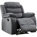 The appearance of Jim Reclining Chair with Lower Back Vibration In Grey designed by AC Pacific in the modern / contemporary interior design. This grey piece of furniture  was selected by 1StopBedrooms from Jim Collection to add a touch of cosiness and style into your home. Sku: JIM-GREY-MRC. Material: Metal.