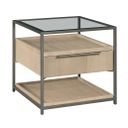 Jive Rectangular End Table In Suede