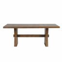 The appearance of Johannes Dining Table In Rustic Oak designed by Furniture of America in the rustic / southwestern interior design. This rustic oak piece of furniture was selected by 1StopBedrooms from Johannes Collection to add a touch of cosiness and style into your home. Sku: FM3428AK-T-1;FM3428AK-T-2. Table Top Shape: Rectangular. Material: Rubberwood. Size: 44" x 78".