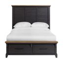Johnshaven Queen Storage Bed In Espresso and Brown