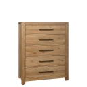 The appearance of Joinery 5 Drawer Chest In Natural Oak designed by Artisan & Post in the modern / contemporary interior design. This natural oak piece of furniture was selected by 1StopBedrooms from Joinery Collection to add a touch of cosiness and style into your home. Sku: 192-115. Material: Wood.