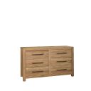 The appearance of Joinery 6 Drawer Dresser In Natural Oak designed by Artisan & Post in the modern / contemporary interior design. This natural oak piece of furniture was selected by 1StopBedrooms from Joinery Collection to add a touch of cosiness and style into your home. Sku: 192-003. Material: Wood.