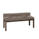 Joinery Upholstered Bench In Brindle Grey and Espresso Oak