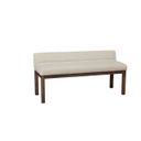 Joinery Upholstered Bench In Labradoodle and Espresso Oak