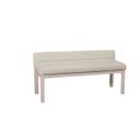 Joinery Upholstered Bench In Labradoodle and Whitewashed Oak