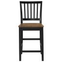 The appearance of Joplin Counter Chair Set of 2 In Brown designed by Steve Silver in the transitional interior design. This brown piece of furniture  was selected by 1StopBedrooms from Joplin Collection to add a touch of cosiness and style into your home. Sku: JOP500NCC. Material: Rubberwood.