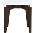The appearance of Josef White and Dark Brown Retro Lacquer Floating Top End Table designed by Safavieh in the modern / contemporary interior design. This white and brown piece of furniture  was selected by 1StopBedrooms from Josef Collection to add a touch of cosiness and style into your home. Sku: FOX4224A. Material: Stainless Steel.