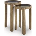 The appearance of Jossor Accent Table Set of 2 In Light Brown designed by Signature Design by Ashley in the transitional interior design. This light brown piece of furniture  was selected by 1StopBedrooms from Jossor Collection to add a touch of cosiness and style into your home. Sku: A4000726.