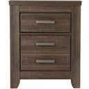 The appearance of Juararo 2 Drawer Nightstand designed by Signature Design by Ashley in the transitional interior design. This dark brown piece of furniture  was selected by 1StopBedrooms from Juararo Collection to add a touch of cosiness and style into your home. Sku: B251-92. Material: Wood.