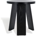 The appearance of Julianna Wood Accent Table In Black designed by Safavieh Couture in the modern / contemporary interior design. This black piece of furniture  was selected by 1StopBedrooms from Julianna Collection to add a touch of cosiness and style into your home. Sku: SFV2165B. Material: MDF.
