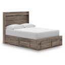 Jusika Full Panel Storage Bed In Brown