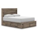 Jusika Queen Panel Storage Bed In Brown