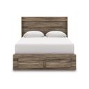 The appearance of Jusika Queen Panel Storage Bed In Brown designed by Signature Design by Ashley in the transitional interior design. This brown piece of furniture was selected by 1StopBedrooms from Jusika Collection to add a touch of cosiness and style into your home. Sku: B100-13;NCB2005-54S;NCB2005-57;NCB2005-95. Bed Type: Storage Bed. Bed Size: Queen.