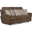 The appearance of Justine Lay Flat Reclining Sofa In Burlap designed by Catnapper in the modern / contemporary interior design. This burlap piece of furniture was selected by 1StopBedrooms from Justine Collection to add a touch of cosiness and style into your home. Sku: 3881181119172826. Material: Fabric.