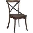 Kaelyn Dark Oak and Black Side Chair Set of 2