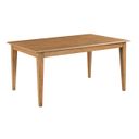 Kafe 60 Inch Rectangular Leg Table In Cappuccino