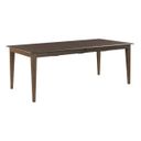 Kafe 80 Inch Rectangular Leg Table In Mocha