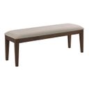 Kafe Upholstered Dining Bench In Mocha
