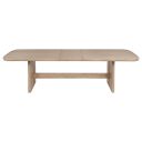 The appearance of Kailani 110 Inch Rectangular Wood Dining Table In Beige Oak designed by Coaster in the coastal interior design. This beige oak piece of furniture  was selected by 1StopBedrooms from Kailani Collection to add a touch of cosiness and style into your home. Sku: 109381B1;109381B2. Material: MDF. Table Top Shape: Rectangular. Size: 42" x 92".
