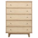 The appearance of Kailani 5-Drawer Bedroom Chest of Drawers In Beige Oak designed by Coaster in the coastal interior design. This beige oak piece of furniture was selected by 1StopBedrooms from Kailani Collection to add a touch of cosiness and style into your home. Sku: 225045. Material: MDF.