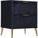 The appearance of Kailani Nightstand In Black designed by New Classic in the modern / contemporary interior design. This black piece of furniture was selected by 1StopBedrooms from Kailani Collection to add a touch of cosiness and style into your home. Sku: B4378K-040. Material: Wood.