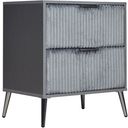 The appearance of Kailani Nightstand In Gray designed by New Classic in the modern / contemporary interior design. This gray piece of furniture was selected by 1StopBedrooms from Kailani Collection to add a touch of cosiness and style into your home. Sku: B4378G-040. Material: Wood.