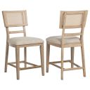 The appearance of Kailani Rattan Cane Counter Side Chair Set of 2 In Beige Oak designed by Coaster in the coastal interior design. This beige oak piece of furniture was selected by 1StopBedrooms from Kailani Collection to add a touch of cosiness and style into your home. Sku: 109389. Material: Polyester.