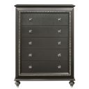 The appearance of Kaitlyn Chest (Metallic Gray) designed by ACME in the glam interior design. This metallic gray piece of furniture was selected by 1StopBedrooms from Kaitlyn Collection to add a touch of cosiness and style into your home. Sku: 27286. Material: Wood.