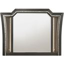 The appearance of Kaitlyn Mirror (Metallic Gray) designed by ACME in the glam interior design. This metallic gray piece of furniture was selected by 1StopBedrooms from Kaitlyn Collection to add a touch of cosiness and style into your home. Sku: 27284. Material: Wood.