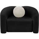 The appearance of Kali Faux Shearling Teddy Fabric Chair In Black designed by Meridian in the modern / contemporary interior design. This black piece of furniture was selected by 1StopBedrooms from Kali Collection to add a touch of cosiness and style into your home. Sku: 186Black-C. Material: Wood.