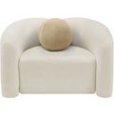 The appearance of Kali Faux Shearling Teddy Fabric Chair In Cream designed by Meridian in the modern / contemporary interior design. This cream piece of furniture  was selected by 1StopBedrooms from Kali Collection to add a touch of cosiness and style into your home. Sku: 186Cream-C. Material: Wood.