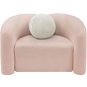 The appearance of Kali Faux Shearling Teddy Fabric Chair In Pink designed by Meridian in the modern / contemporary interior design. This pink piece of furniture was selected by 1StopBedrooms from Kali Collection to add a touch of cosiness and style into your home. Sku: 186Pink-C. Material: Wood.