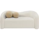 The appearance of Kali Faux Shearling Teddy Fabric Loveseat In Cream designed by Meridian in the modern / contemporary interior design. This cream piece of furniture  was selected by 1StopBedrooms from Kali Collection to add a touch of cosiness and style into your home. Sku: 186Cream-L. Material: Wood.
