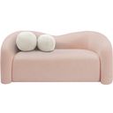The appearance of Kali Faux Shearling Teddy Fabric Loveseat In Pink designed by Meridian in the modern / contemporary interior design. This pink piece of furniture was selected by 1StopBedrooms from Kali Collection to add a touch of cosiness and style into your home. Sku: 186Pink-L. Material: Wood.