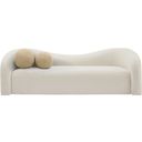 The appearance of Kali Faux Shearling Teddy Fabric Sofa In Cream designed by Meridian in the modern / contemporary interior design. This cream piece of furniture  was selected by 1StopBedrooms from Kali Collection to add a touch of cosiness and style into your home. Sku: 186Cream-S. Material: Wood.