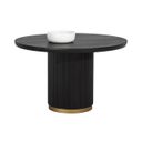 Kalla 48 Inch Round Dining Table In Charcoal