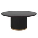 Kalla 68 Inch Round Dining Table In Charcoal