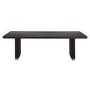 Kalla 96 Inch Rectangular Dining Table In Charcoal