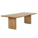 Kalla 96 Inch Rectangular Dining Table In Rustic Oak