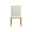 Kalla Dining Chair Set of 2 In Monument Oatmeal