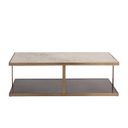 Kamali Coffee Table In Matte and Antique Gold
